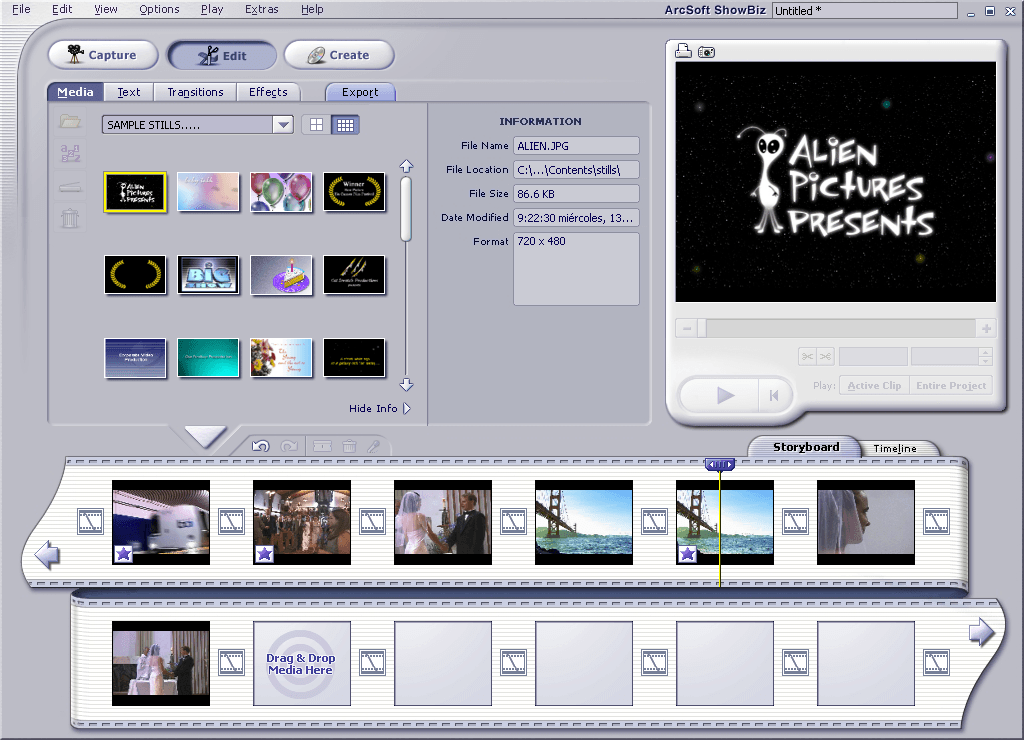 Arcsoft showbiz download video capture